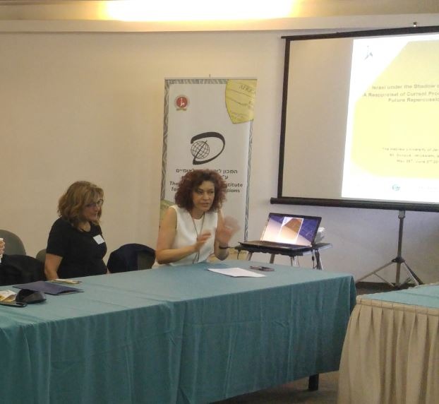 Right to Left: Prof. Vered Vinitzky-Seroussi, Dean, Faculty of Social Sciences, the Hebrew University of Jerusalem; Prof. Ifat Maoz, Head, the Swiss Center for Conflict Research, Management and Resolution, the Hebrew University of Jerusalem.